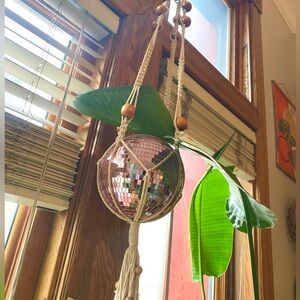 Free People Pink Disco Ball Hanging Decor